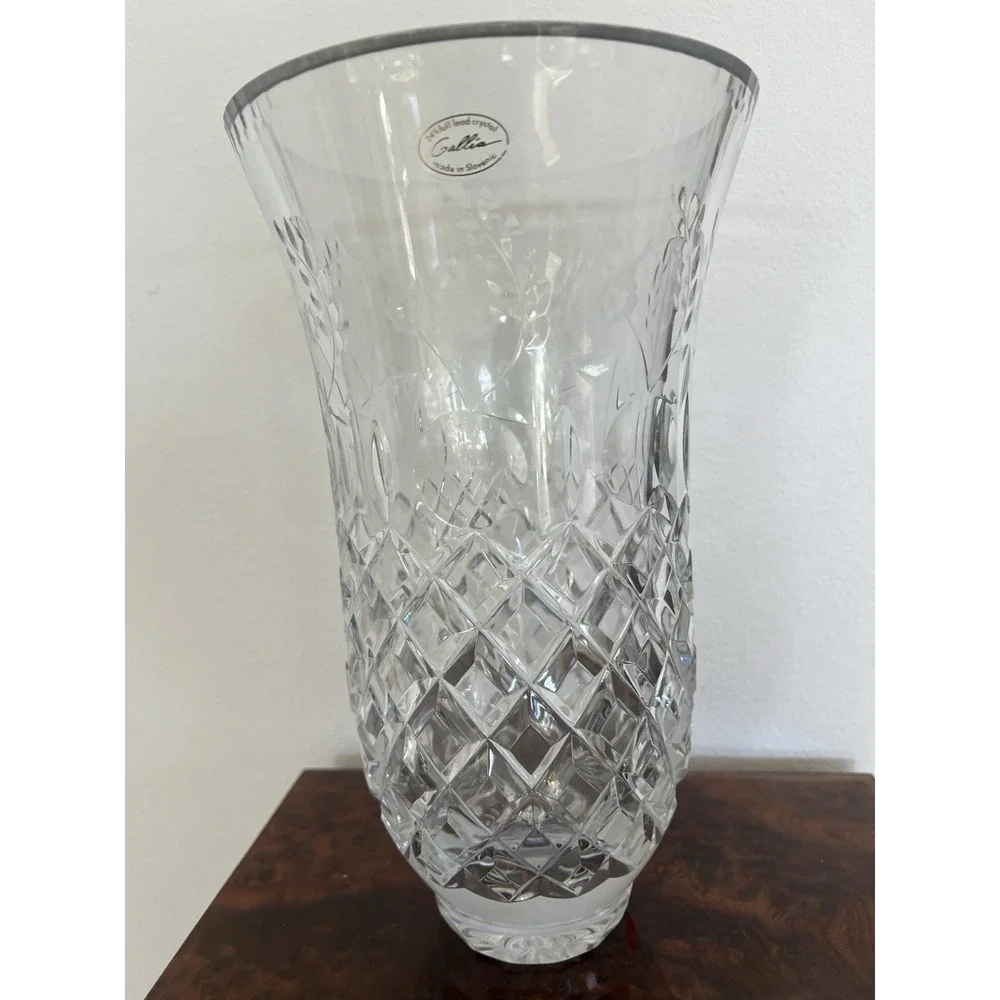 Rogaska Gallia Crystal Vase 11.25